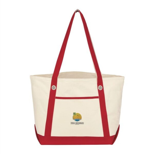 Medium Cotton Canvas Sailing Tote Bag