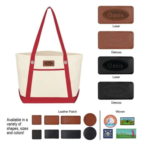 Medium Cotton Canvas Sailing Tote Bag