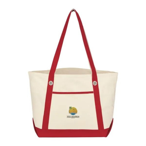 Medium Cotton Canvas Sailing Tote Bag