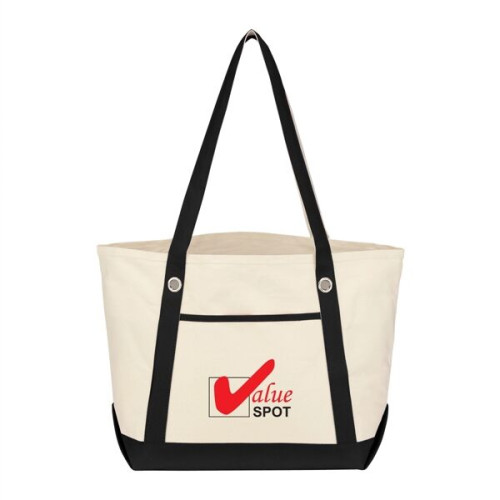 Medium Cotton Canvas Sailing Tote Bag