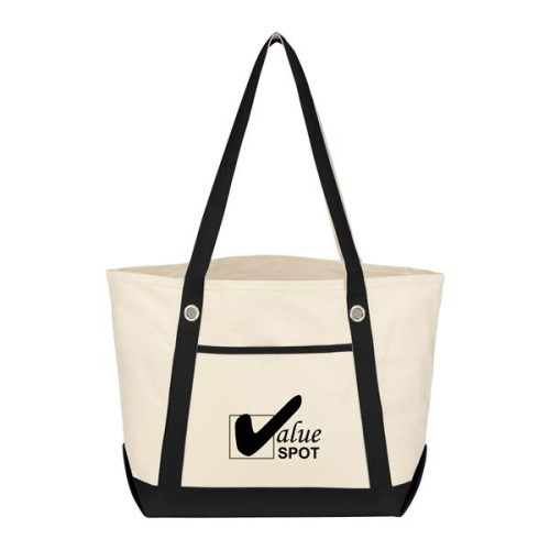 Medium Cotton Canvas Sailing Tote Bag