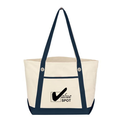 Medium Cotton Canvas Sailing Tote Bag