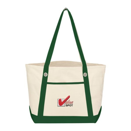 Medium Cotton Canvas Sailing Tote Bag
