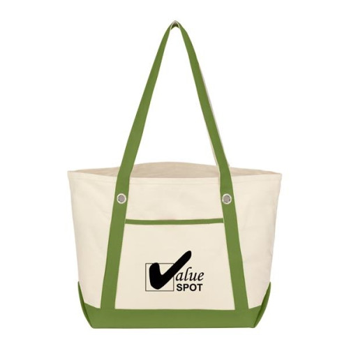 Medium Cotton Canvas Sailing Tote Bag