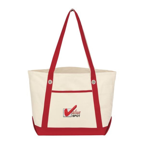 Medium Cotton Canvas Sailing Tote Bag