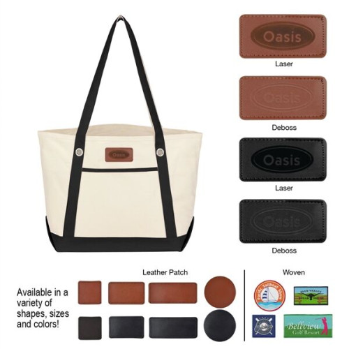 Medium Cotton Canvas Sailing Tote Bag