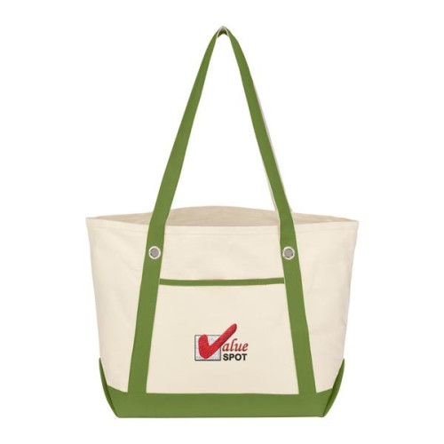 Medium Cotton Canvas Sailing Tote Bag