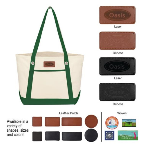 Medium Cotton Canvas Sailing Tote Bag