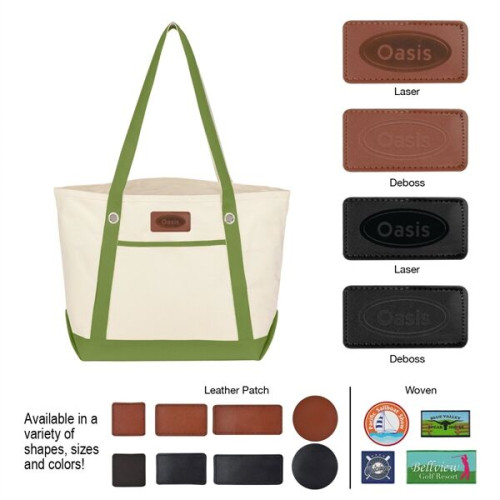 Medium Cotton Canvas Sailing Tote Bag