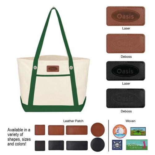 Medium Cotton Canvas Sailing Tote Bag