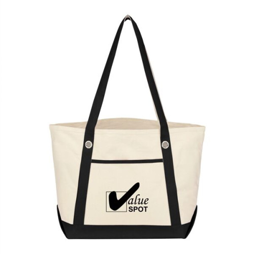 Medium Cotton Canvas Sailing Tote Bag