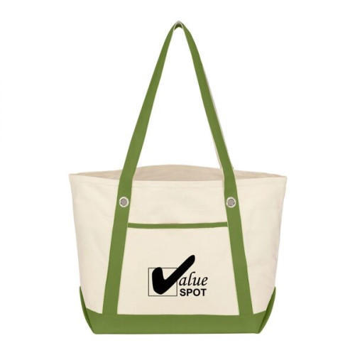 Medium Cotton Canvas Sailing Tote Bag