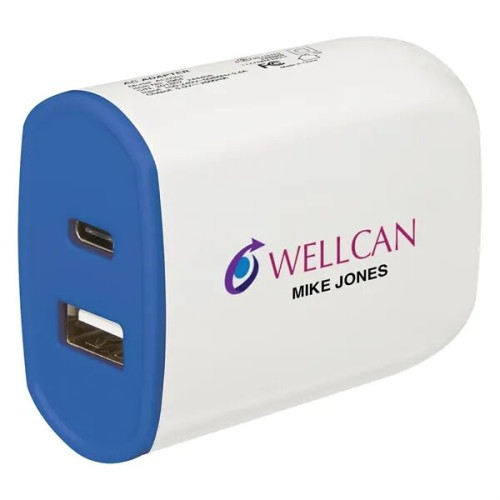 UL Listed 2-In-1 USB Type-C Wall Adapter