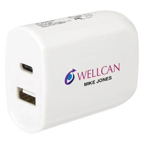 UL Listed 2-In-1 USB Type-C Wall Adapter