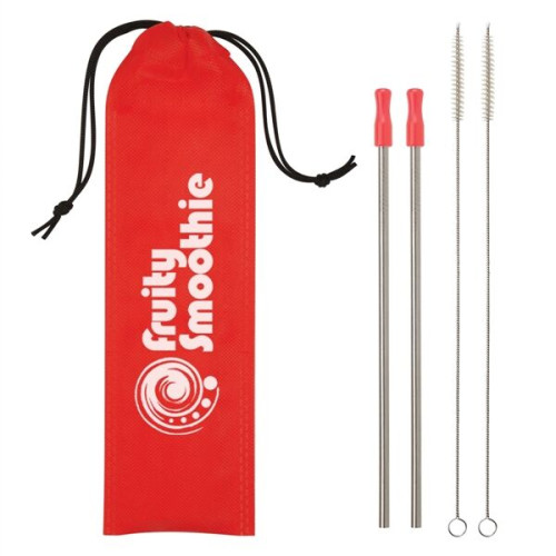 2-Pack Stainless Steel Straw Kit