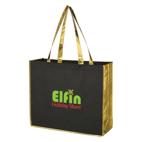 Metallic Accent Non-Woven Bag