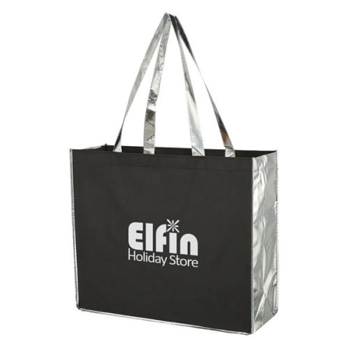 Metallic Accent Non-Woven Bag