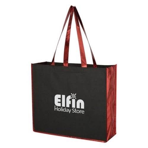 Metallic Accent Non-Woven Bag
