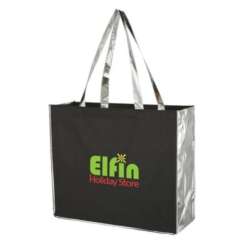 Metallic Accent Non-Woven Bag