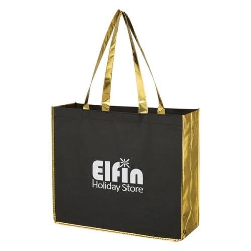 Metallic Accent Non-Woven Bag