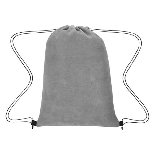 Posh Herringbone Drawstring Bag