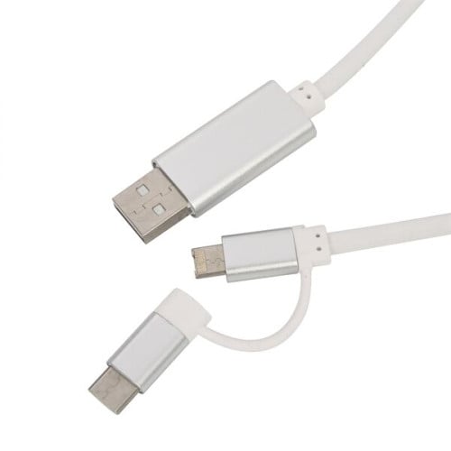 3-in-1 3 Ft. Disco Tech Light Up Charging Cable