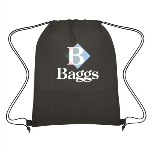 Wave Design Non-Woven Drawstring Bag