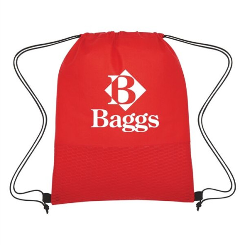 Wave Design Non-Woven Drawstring Bag