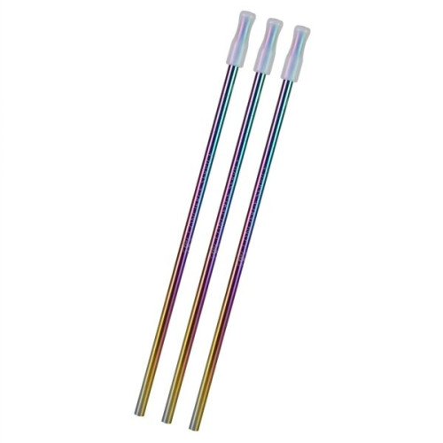 3- Pack Park Avenue Stainless Straw Kit with Cotton Pouch
