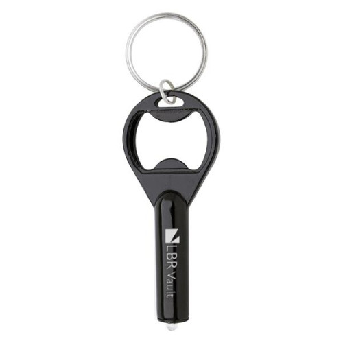 LED Aluminum Key Tag With Bottle Opener