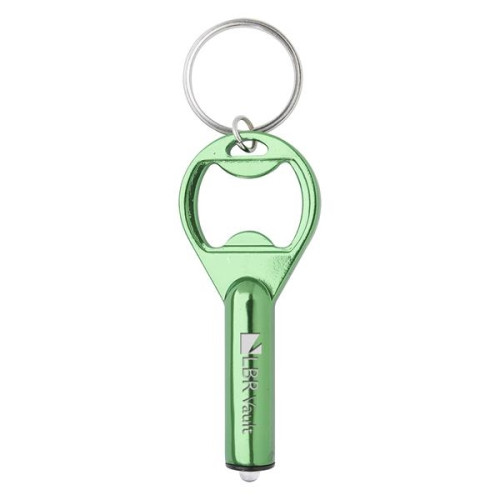 LED Aluminum Key Tag With Bottle Opener