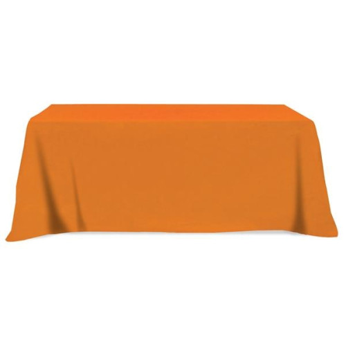 Flat Poly/Cotton 3-sided Table Cover - fits 8' standard t...