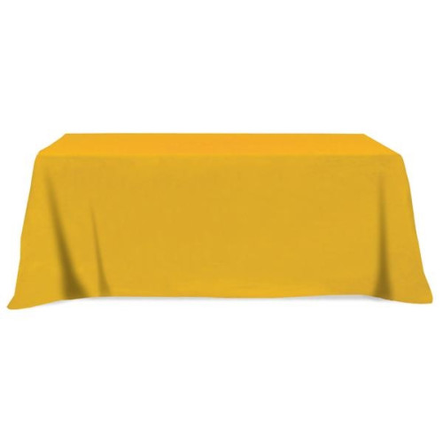 Flat Poly/Cotton 3-sided Table Cover - fits 8' standard t...