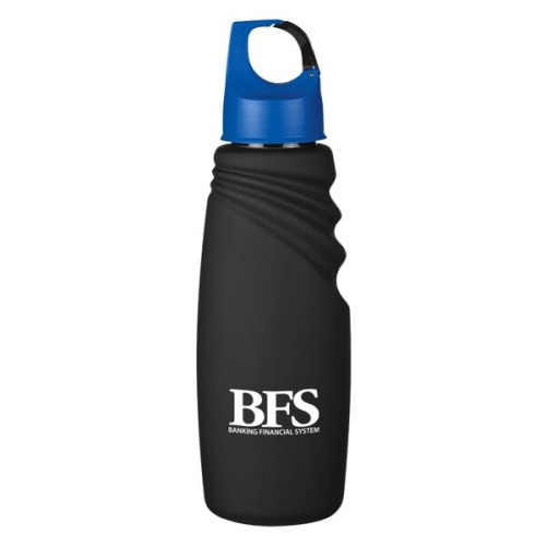 24 Oz. Matte Finish Crest Carabiner Sports Bottle