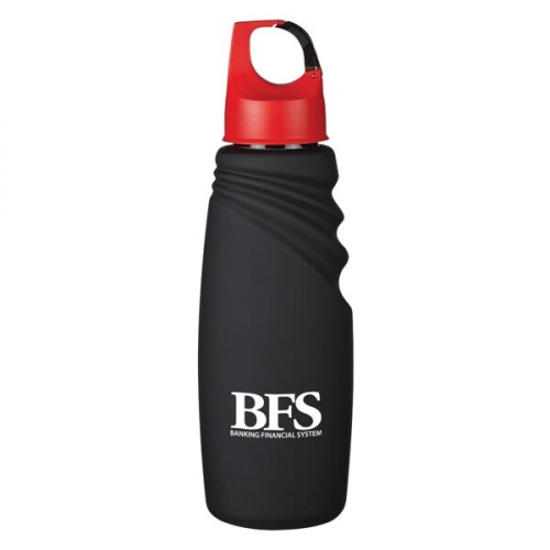 24 Oz. Matte Finish Crest Carabiner Sports Bottle