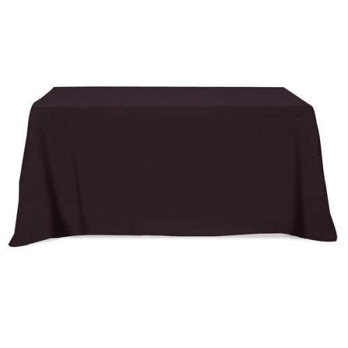 Flat Poly/Cotton 3-sided Table Cover - fits 6' standard t...