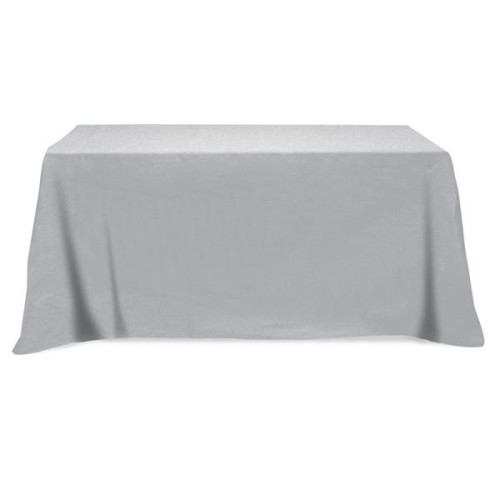 Flat Poly/Cotton 3-sided Table Cover - fits 6' standard t...