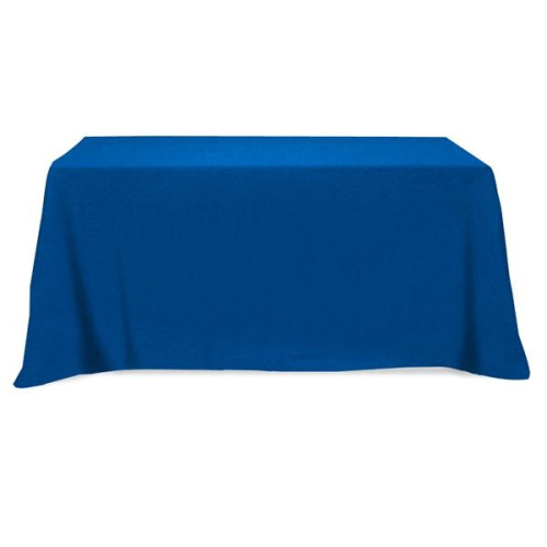 Flat Poly/Cotton 3-sided Table Cover - fits 6' standard t...