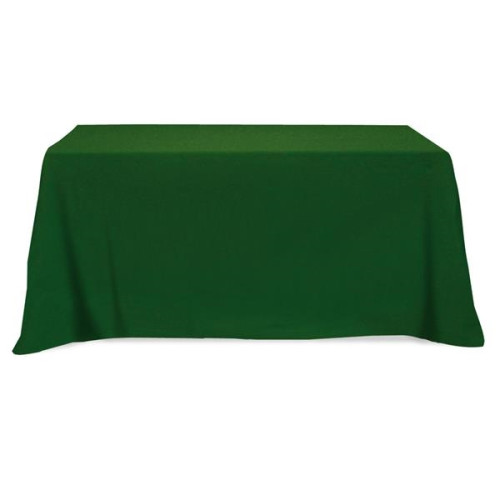 Flat Poly/Cotton 3-sided Table Cover - fits 6' standard t...