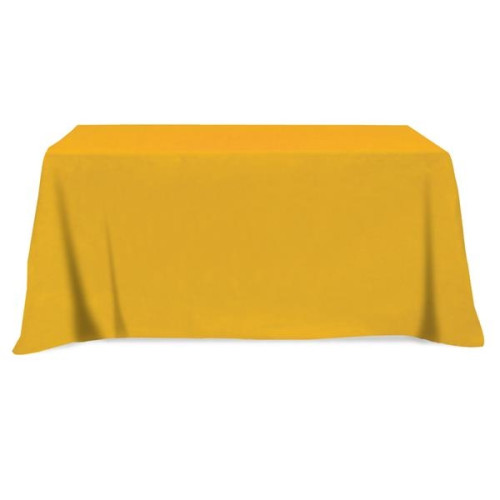 Flat Poly/Cotton 3-sided Table Cover - fits 6' standard t...