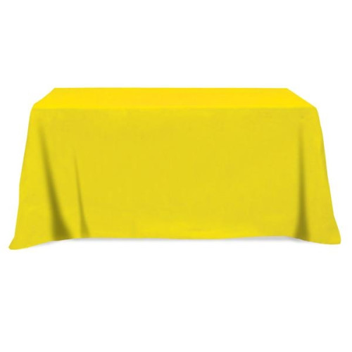 Flat Poly/Cotton 3-sided Table Cover - fits 6' standard t...