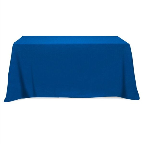 Flat Poly/Cotton 3-sided Table Cover - fits 6' standard t...