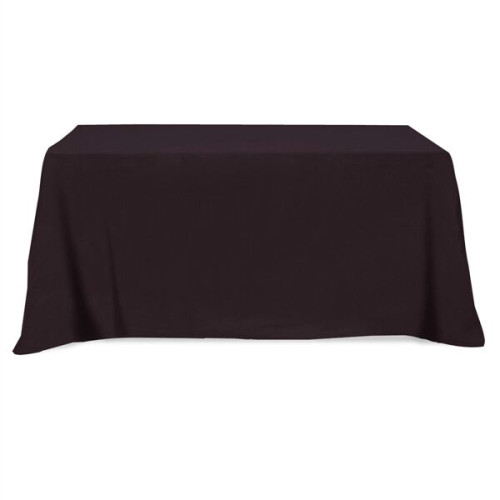 Flat Poly/Cotton 3-sided Table Cover - fits 6' standard t...