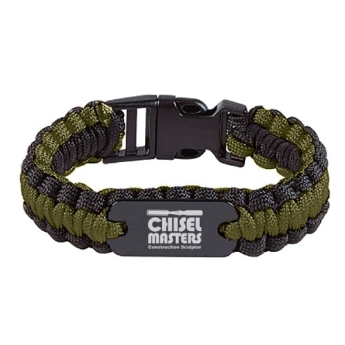 Paracord Bracelet With Metal Plate