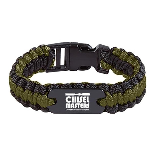 Paracord Bracelet With Metal Plate