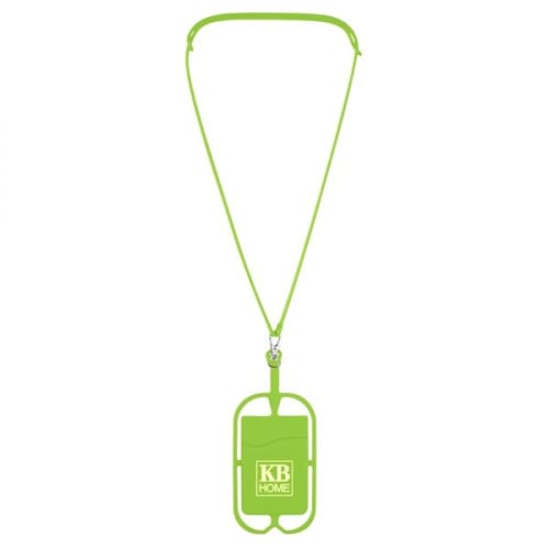 Silicone Lanyard with Phone Holder & Wallet