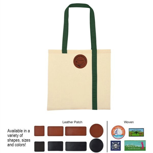Striped Economy Cotton Canvas Tote Bag