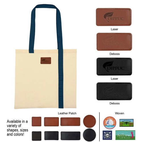 Striped Economy Cotton Canvas Tote Bag