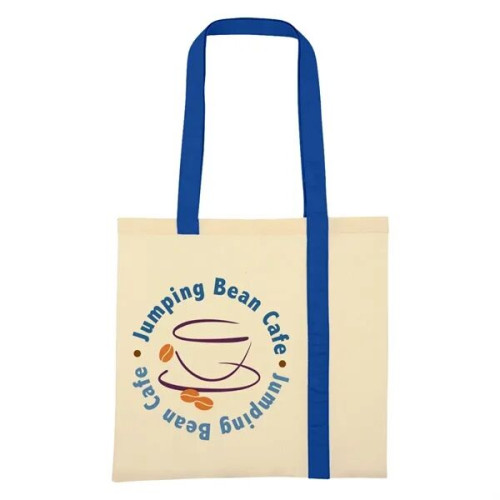 Striped Economy Cotton Canvas Tote Bag