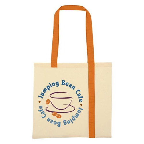 Striped Economy Cotton Canvas Tote Bag